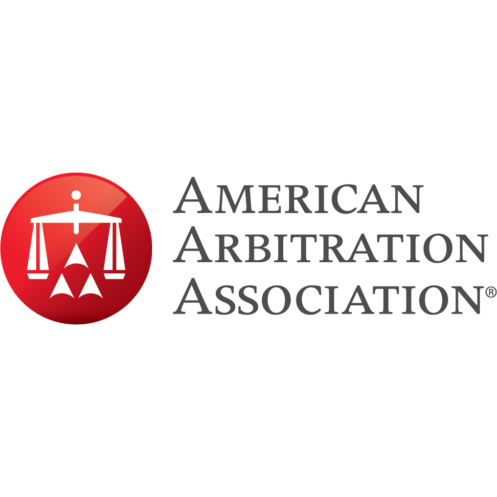 The American Arbitration Assocation logo.