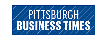 A blue background with Pittsburgh Business Times in white text.